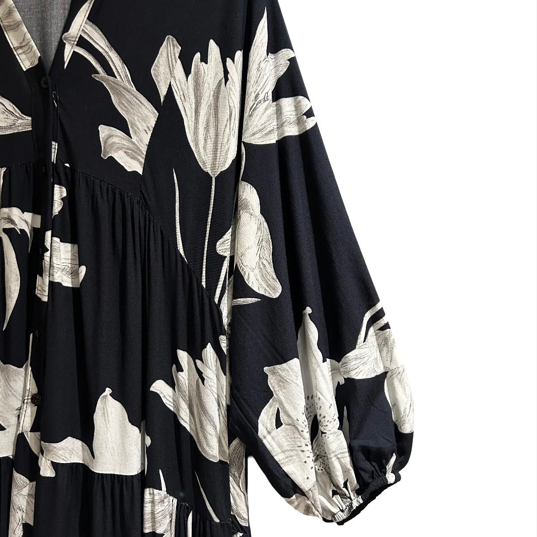 Black & White floral dress